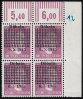 Döbeln 1b 6 Pf. Gitterüberdruck Mit Datum 6.5.1945, Eck-Vbl. O.r., Postfrisch ** - Mint