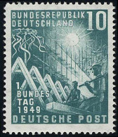 111 Bundestag 10 Pf Postfrisch ** - Neufs