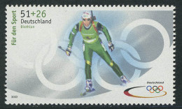 2237a Sporthilfe 51+26 C Olympiade Biathlon, ** - Unused Stamps