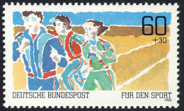 1127 Sporthilfe 60+30 Pf Dauerlauf ** - Unused Stamps