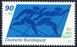 1048 Sporthilfe 90+45 Pf Skilanglauf ** - Unused Stamps