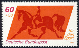 1047 Sporthilfe 60+30 Pf Dressurreiten** - Unused Stamps
