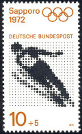 680 Olympische Spiele 10+5 Pf Skispringen ** - Unused Stamps