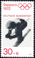 682 Olympische Spiele 30+15 Pf Abfahrtslauf ** - Unused Stamps