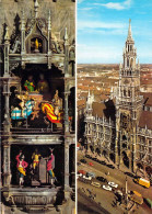 Münich - L'hôtel De Ville Et Les Carillons De La Tour De L'hôtel De Ville - Multivues - Muenchen