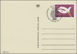 UNO Genf Postkarte P 6 Friedenstaube 0,70 Franken 1985, ESSt 10.5.1985 - Andere & Zonder Classificatie