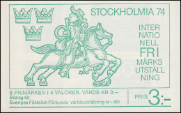 Markenheftchen 45 Briefmarkenausstellung STOCKHOLMIA'74 Ausgabe 1974, ** - Ohne Zuordnung