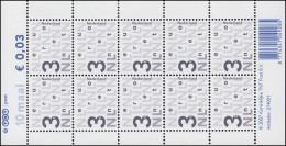 2482 Freimarke 3 Cent 2006 (2x5 Marken), RaTdr. - Kleinbogen I, Postfrisch ** - Sonstige & Ohne Zuordnung
