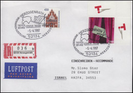 1857 Bühnenverein, MiF R-Bf SSt Herzogenrath Theater Pferd 5.4.1997 Nach Israel - Théâtre