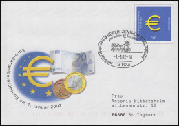 USo 33/01 Euroeinführung, SSt Berlin Euro Als Alleiniges Zahlungsmittel 1.3.2002 - Monnaies