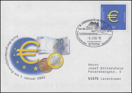 USo 33/01 Euro-Bargeldeinführung, SSt Ludwigshafen Von Der DM Zum Euro 3.2.2002 - Monnaies
