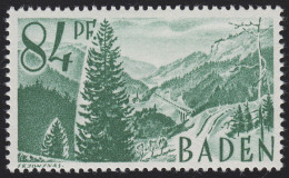 Baden 12yv II Freimarke 84 Pf. ** - Bade