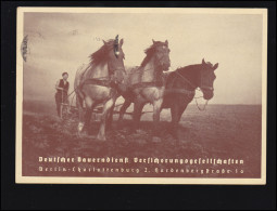 Foto-AK Deutscher Bauerndienst: Bauer Mit Pferdegespann Bei Der Feldarbeit, 1938 - Autres & Non Classés