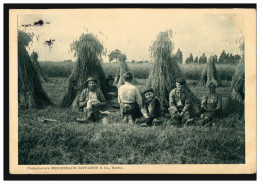 Foto-AK Meisenbach Riffarth Berlin: Pause Bei Der Getreideernte, ANTWERPEN 1910 - Autres & Non Classés