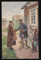 Künstler-AK Balunin: Freizeit - Drei Alte Herren Im Gespräch, MOSKAU 26.5.1911 - Ohne Zuordnung