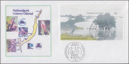 Block 62 Nationalpark Unteres Odertal, FDC Karte Und Vögel ESSt Berlin 12.6.2003 - Covers & Documents