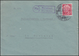 Landpost-Stempel Küsten über Lüchow Auf Brief SSt LÜCHOW 800 Jahre 19.7.1958 - Autres & Non Classés