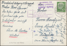 Landpost-Stempel Ritzing über SIMBACH (INN) 31.12.1958 Auf AK Heilige - Autres & Non Classés