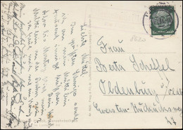 Landpost-Stempel Vierzehnheiligen über LICHTENFELS 30.7.1936 Auf Passender AK - Lettres & Documents
