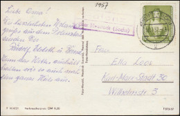 Landpost-Stempel Polenz über NEUSTADT (SACHS.) 1957 Auf Passender Ansichtskarte - Autres & Non Classés