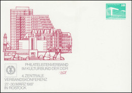 PP 17/71 Bauwerke 10 Pf Verbandskonferenz Rostock 1987, ** - Otros & Sin Clasificación