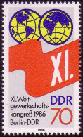 3049 Weltgewerkschaftskongreß ** - Unused Stamps