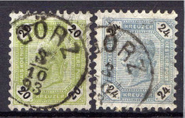 Österreich 1891 Mi 63-64 K, Zähnung 10, Gestempelt [200424XIV] - Gebraucht