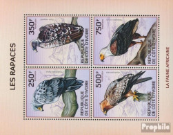 Elfenbeinküste 1554-1557A Kleinbogen (kompl.Ausg.) Postfrisch 2014 Greifvögel - Costa De Marfil (1960-...)
