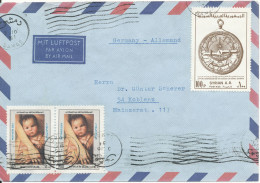 Syria Air Mail Cover Sent To Germany 3-10-1981 - Syrie