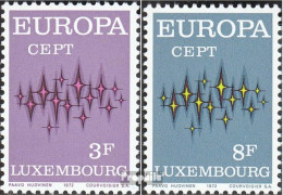 Luxemburg 846-847 (kompl.Ausg.) Postfrisch 1972 Europa - Ungebraucht