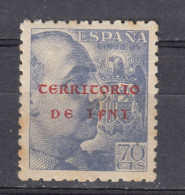 Ifni - 1941 - 70c Provisional Surcharge (e-686) - Ifni