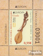 Montenegro Block14 (kompl.Ausg.) Postfrisch 2014 Volksmusikinstrumente - Montenegro