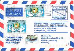 Mali Air Mail Cover Sent To Germany - Mali (1959-...)