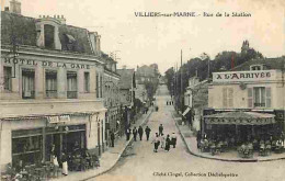 94 - Villers Sur Marne - Rue De La Station - Animé - CPA - Voir Scans Recto-Verso - Villiers Sur Marne