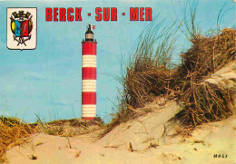 62 - Berck Sur Mer - Le Phare Et Les Dunes - Blasons - CPM - Voir Scans Recto-Verso - Berck