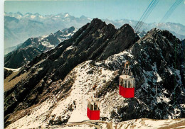 65 - Hautes Pyrénées - Pic Du Midi De Bigorre - Les Téléphériques Du Pic Du Midi De Bigorre {ait. 2.877 M.) Et Le Col Du - Andere & Zonder Classificatie