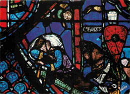 Art - Vitraux Religieux - Cathédrale De Chartres - Vision De Constantin - CPM - Voir Scans Recto-Verso - Tableaux, Vitraux Et Statues