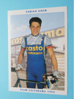 Fabian JEKER > Team CASTORAMA 1994 ( Zie / Voir SCANS ) Nieuw ! - Cycling