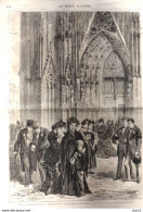 Les Démonstrations à Strasbourg - Anniversaire De Reischoffen - Page Original  1871 - Historische Dokumente