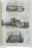 Strasbourg Après Le Bombardement - Aspect Du Faubourg De Pierres - Page Original 1871 - Historische Dokumente