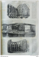 Strasbourg Après Le Bombardement - La Grande Brèche - Le Théâtre - Page Original 1871 - Historische Dokumente