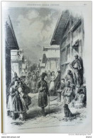 Prisonniers Francais Dans Les Barraquements De Francfort - Frankfurt - Page Original 1871 - Historische Dokumente