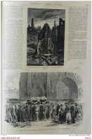 L'Alsace Sous Les Prussiens, Funérailles De Mlle Riton à Strasbourg - Page Original 1871 - Historische Dokumente