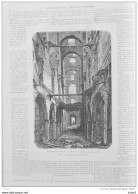 Les Ruines De Paris - Le Ministère Des Finances, Aspect Intérieur - Page Original 1871 - Historische Dokumente