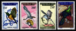 Kongo Brazza. 119-122 Postfrisch Vögel #NK217 - Autres & Non Classés