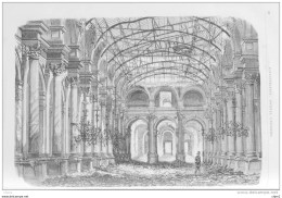 Les Ruines De Paris - Les Ruines De L'Hôtel-de-Ville - La Salle De Bal - Page Original 1871 - Historische Dokumente