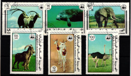 Mauretanien 595-600 Gestempelt Wildtiere #NK262 - Mauritania (1960-...)