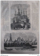 La Russie - église De La Nativité - Monastère De Troitzkoi - Page Original De 1871 - Documentos Históricos