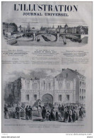 Le Paiement Des Cinq Milliards - Arrivée á La Banque De Strasbourg D'un Convoi D'argent - Page Original De 1871 - Documentos Históricos