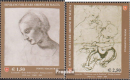 Malteserorden (SMOM) Kat-Nr.: 1048-1049 (kompl.Ausg.) Postfrisch 2008 Leonardo - Malte (Ordre De)